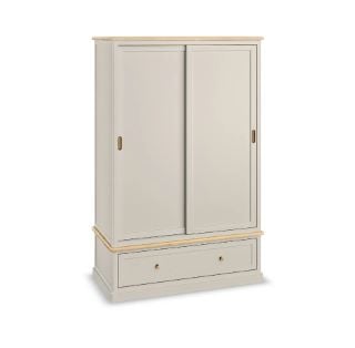 HENLEY NATURAL OAK AND PAINTED DOUBLE WARDROBE RRP £899