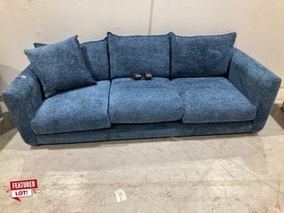 DALBY LARGE 4 SEATER SOFA IN DENIM FABRIC RRP £1899