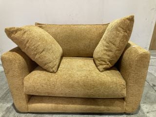 DALBY GOLD FABRIC LOVESEAT RRP £1149