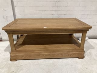 CANTERBURY NATURAL SOLID OAK COFFEE TABLE RRP £379