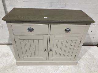 BROMPTON PAINTED ACACIA & ASH TOP SMALL SIDEBOARD RRP £499