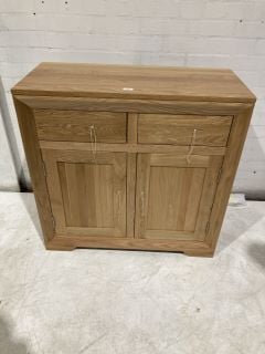 BEVEL NATURAL SOLID OAK SMALL SIDEBOARD RRP £499