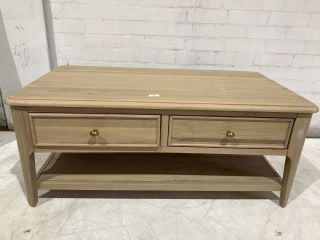 NEWTON LIGHT NATURAL SOLID OAK COFFEE TABLE RRP £399