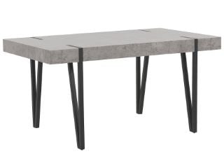 BELIANI ADENA DINING TABLE CONCRETE EFFECT WITH BLACK RRP £599