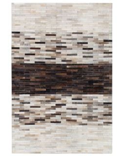 BELIANI COWHIDE AREA RUG 140 X 200 CM BROWN WITH BEIGE SINNELI RRP £409