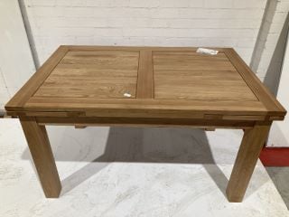 DORSET NATURAL 4FT'7 NATURAL OAK 6-8 SEATER EXTENDABLE DINING TABLE RRP £729