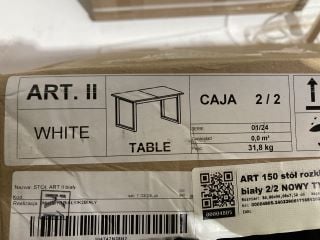 ART II TABLE IN WHITE