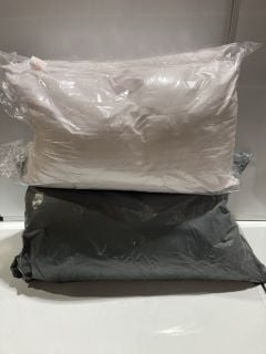 BOX OF BEDDING TO INCLUDE TWIN PACK OF PREMIUM QUALITY PILLOWS