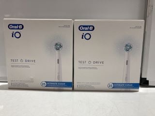 2 ORAL-B IO ULTIMATE CLEAN REPLACEMENT BRUSH HEADS