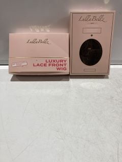 BOX OF HAIR PRODUCTS TO INCLUDE LALLA BELLZ LUXURY LACE FRONT WIG