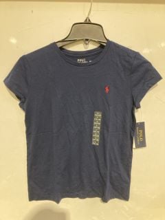 BOX OF PREMIUM DESIGNER APPAREL TO INCLUDE RALPH LAUREN CORE REPLEN BLUE SIZE S