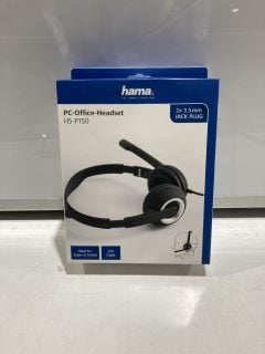 BOX OF ELECTRONICS TO INCLUDE HAMA PC OFFICE HEADSET HS-P150