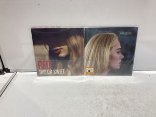 BOX OF VINYLS TO INCLUDE RED BY TAYLOR SWIFT