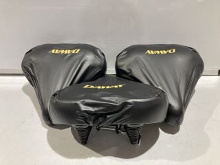 3 DAWAY BICYCLE SEATS IN BLACK