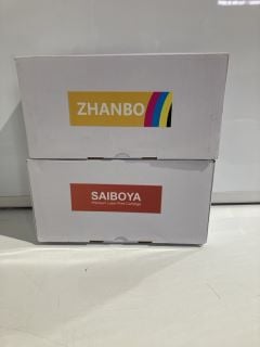 BOX OF ITEMS TO INCLUDE SAIBOYA TONER CARTRIDGE BOX OF 4,  X 3 BOXES .BK, CYAN, YELLOW & MA19522454TA  RRP £267