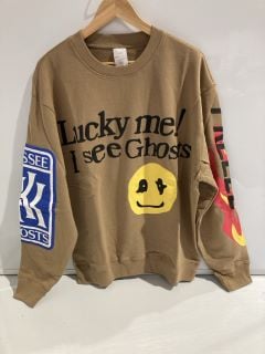 1 BOX TO INCLUDE NAGRI LUCKY ME TAN SWEATSHIRT LARGE