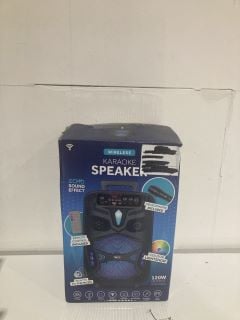 BOX OF ITEMS TO INCLUDE RED5 WIRELESS TYPHOON 101 SPEAKER