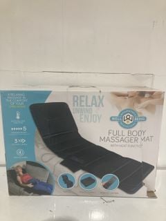 BOX OF ITEMS TO INCLUDE WELLBEING MINI MASSAGE CUSHION