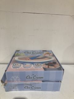 BOX OF ITEMS TO INCLUDE ROLLED ICE CREAM MAKER