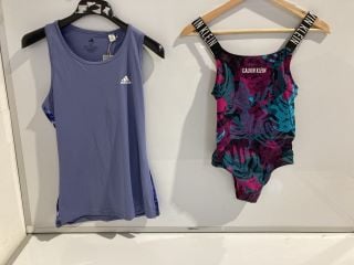 BOX OF PREMIUM DESIGNER APPAREL TO INCLUDE CALVIN KLEIN WOMEN'S SWIMWEAR SIZE 14-16 YRS RRP £150