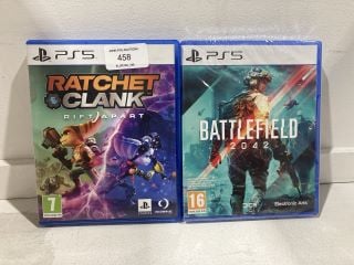 2X PS5 GAMES TO INCLUDE RATCHET CLANK AND BATTLEFIELD 2042 (16+)