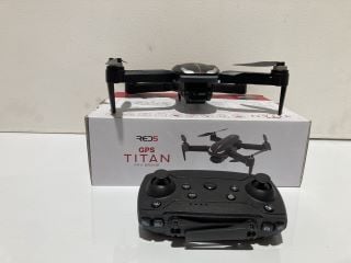 BOX OF ITEMS TO INCLUDE GPS TITAN FPV DRONE