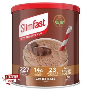 20 X PACKS OF 4 SLIMFAST CHOCOLATE FLAVOUR SHAKE (BBE 05/24)