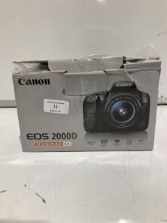 CANON EOS 2000D DSLR CAMERA WITH 18 - 55MM DC LENS RRP £529.99