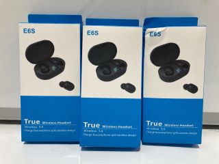 BOX TO INCLUDE E6S TRUE WIRELESS HEADPHONES