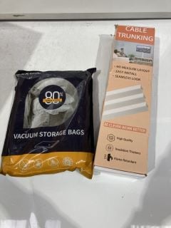 BOX TO INCLUDE CABLE CONCEALERS, VACUUM STORAGE BAGS