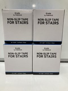 BOX OF 8 GRADE BY FINEHOUS NON-SLIP TAPE FOR STAIRS 6" X 30" 14 PACK