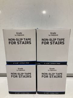 BOX OF 8 GRADE BY FINEHOUS NON-SLIP TAPE FOR STAIRS 6" X 30" 14 PACK