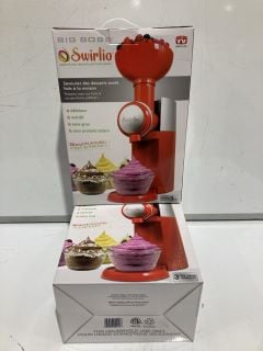 2 X BIG BOSS SWIRLIO FROZEN FRUIT DESSERT MAKER RRP £100