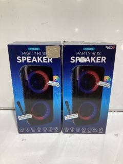 2 X WIRELESS PARTY BOX SPEAKERS