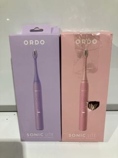 BOX TO INCLUDE 2X ORDO SONIC LITE ELECTRIC TOOTHBRUSH