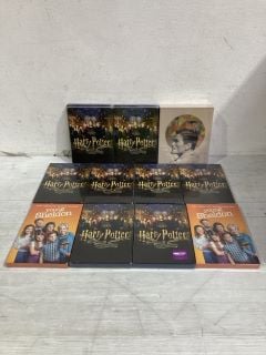 BOX OF DVDS TO INCLUDE WIZARDING WORLD HARRY POTTER 20TH ANNIVERSARY (18+ ID MAY BE REQUIRED)