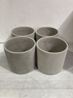 2 X BOXES OF 2 CONCRETE LAMP SHADES