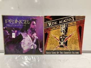 4 X VINYLS TO INCLUDE PRINCE GREATEST HITS LIVE