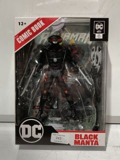 3 X ITEMS TO INCLUDE BLACK MANTA DC FIGURE