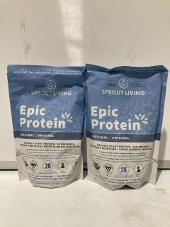 BOX OF ITEMS TO INCLUDE SPROUT LIVING EPIC PROTEIN BEST BEFORE 18/3/2025