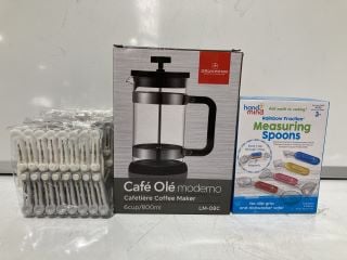 BOX OF ITEMS TO INCLUDE CAFE OLE COFFEE MAKER