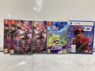 BOX OF ITEMS TO INCLUDE FIRE EMBLEM WARRIORS THREE HOPES