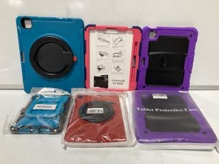 BOX OF ITEMS TO INCLUDE PINK MINI IPAD 6 PHONE CASE