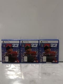 3 X PS5 2K23 TOTAL RRP £125