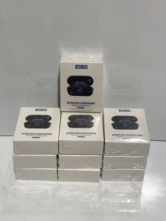 BOX OF ITEMS TO INCLUDE XG-13 WIRELESS EARPHONES