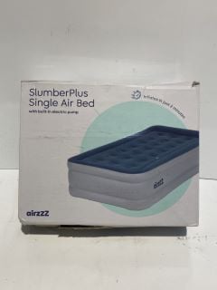 BOX OF ITEMS TO INCLUDE AIR ZZZ SLUMBER PLUS SINGLE AIRBED WITH BUILT IN AIR PUMP