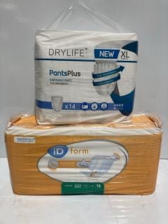 BOX OF ITEMS TO INCLUDE DRY LIFE PANTS PLUS X14