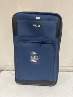 1 X JCB NAVY BLUE SUITCASE