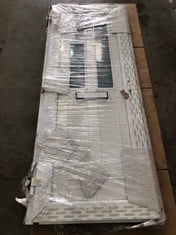 OVERSIZED PALLET OF DOORS TO INCLUDE PVC WHITE FRONT DOOR 210X84CM: LOCATION - A RACK(COLLECTION OR OPTIONAL DELIVERY AVAILABLE)