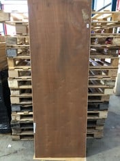 OVERSIZED PALLET OF DOORS TO INCLUDE BROWN WOODEN INTERIOR DOOR 205X73CM : LOCATION - A RACK(COLLECTION OR OPTIONAL DELIVERY AVAILABLE)